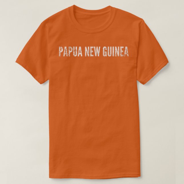 Camiseta Papua New Guinea Distressed Graphic  (Diseño del anverso)