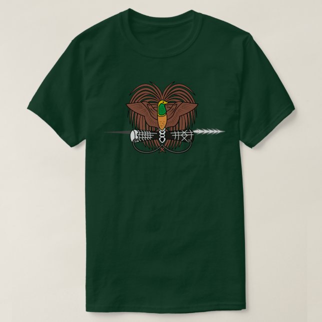 Camiseta Papua New Guinea T-shirt Coat of arms Tee Flag sou (Diseño del anverso)