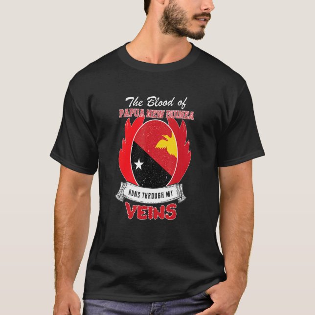 Camiseta Papúa Nueva Guinea En Las Venas (Anverso)