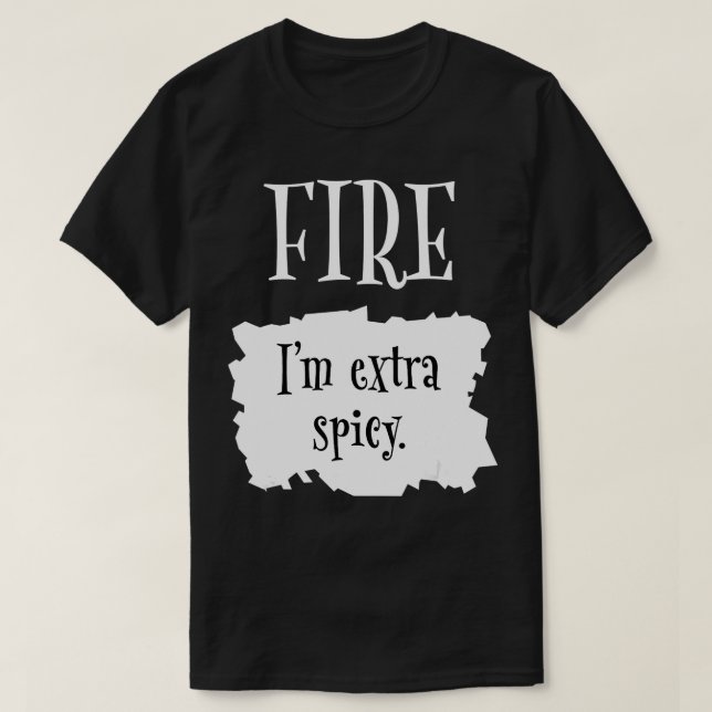 Camiseta Paquete caliente de fuego Halloween Taco Im Costo  (Diseño del anverso)