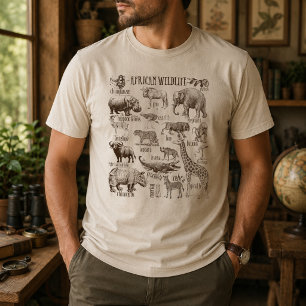 Camiseta Paquete de animales de vida silvestre africana