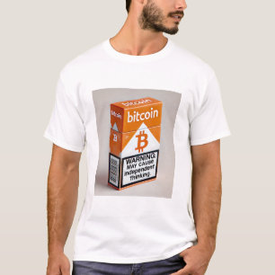 Camiseta Paquete de cigarrillos divertidos de Bitcoin BTC C