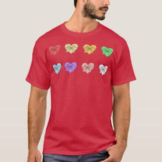 Camiseta Paquete de color Scribblegami Heart