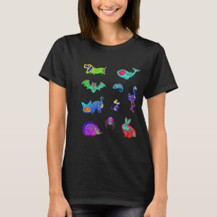 Camiseta Paquete de criaturas esqueleto funky