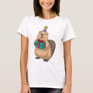 Camiseta Paquete de cumpleaños de castor