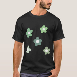 Camiseta Paquete de flores verdes