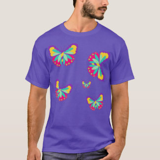 Camiseta Paquete de mariposa colorida 12