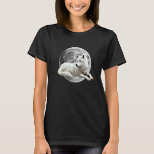 Camiseta Paquete de Motivo de Luna de Lobo Lupus Salvaje Lo