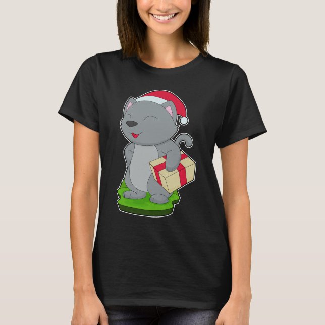 Camiseta Paquete de Navidades para el gato (Anverso)