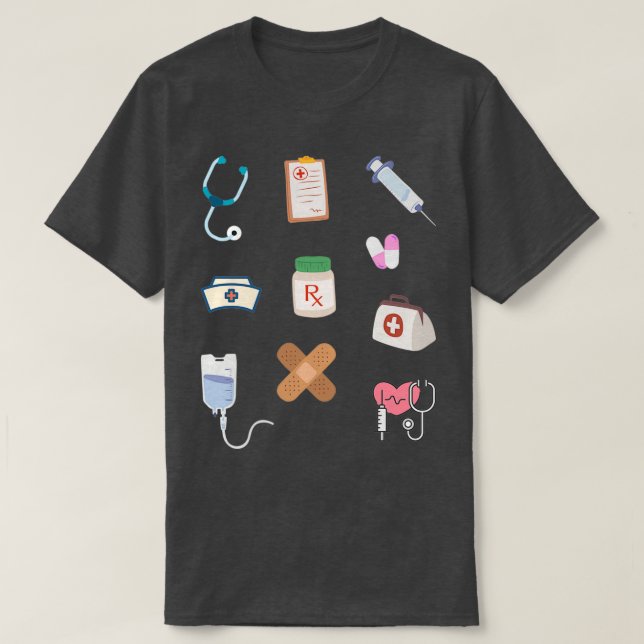 Camiseta Paquete de Pegatina del médico 2 (Diseño del anverso)