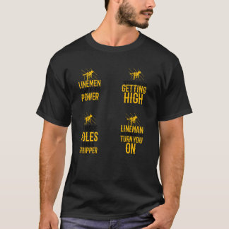 Camiseta Paquete de pegatinas de citas de Lineman chico