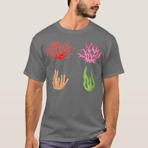 Camiseta paquete de pegatinas de coral