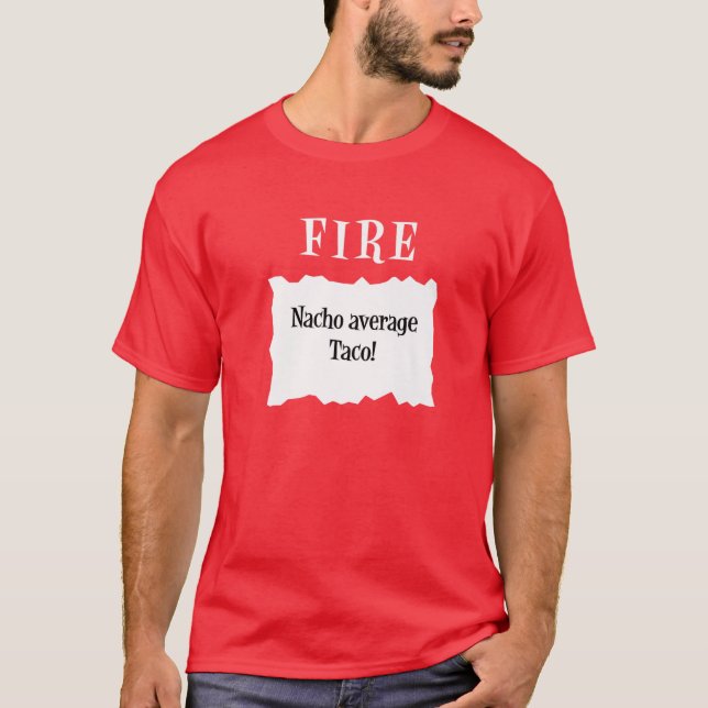 Camiseta Paquete de salsa de fuego taco disfraz de Hallowee (Anverso)