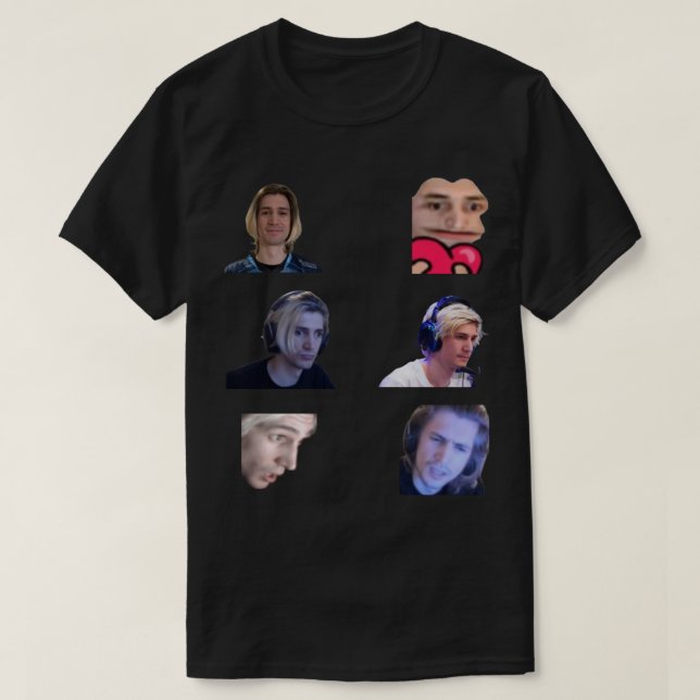 Camiseta Paquete Emotes de xQc (Diseño del anverso)