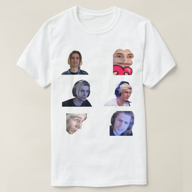 Camiseta Paquete Emotes de xQc (Diseño del anverso)