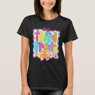 Camiseta Paquete floral del primer día de tercer grado para