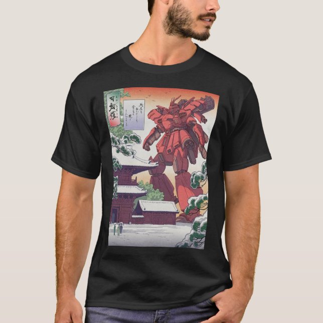 Camiseta Paquete móvil Gundam Char Edo Giclee japonés (Anverso)