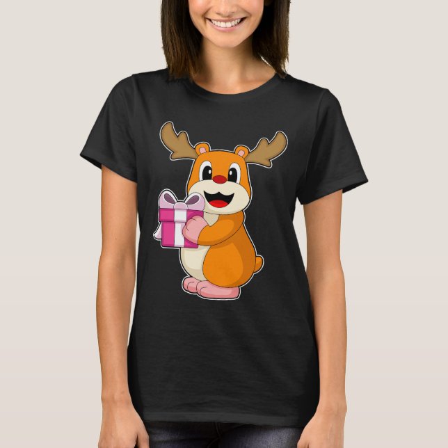 Camiseta Paquete Navidades de Hamster (Anverso)