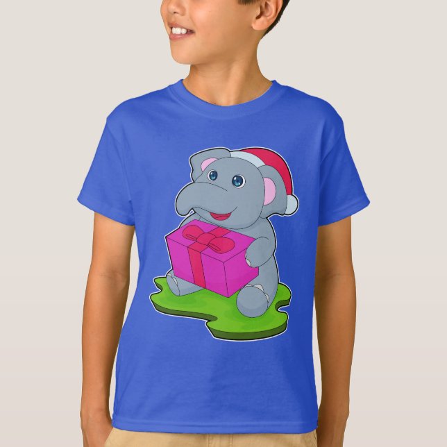 Camiseta Paquete Navidades elefantes (Anverso)