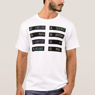 Camiseta Paquete Pegatina de etiquetas de asunto - Negro co