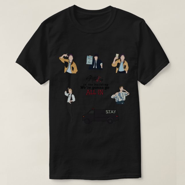 Camiseta Paquete pegatina - Niños perdidos Todos en 8 miemb (Diseño del anverso)