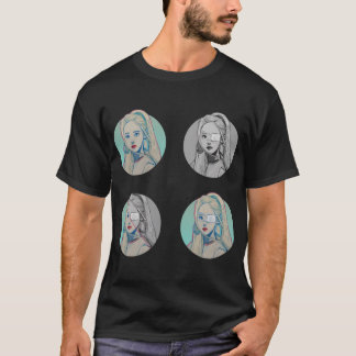 Camiseta (paquete pegatina) Pegatina de círculo de ojos imp