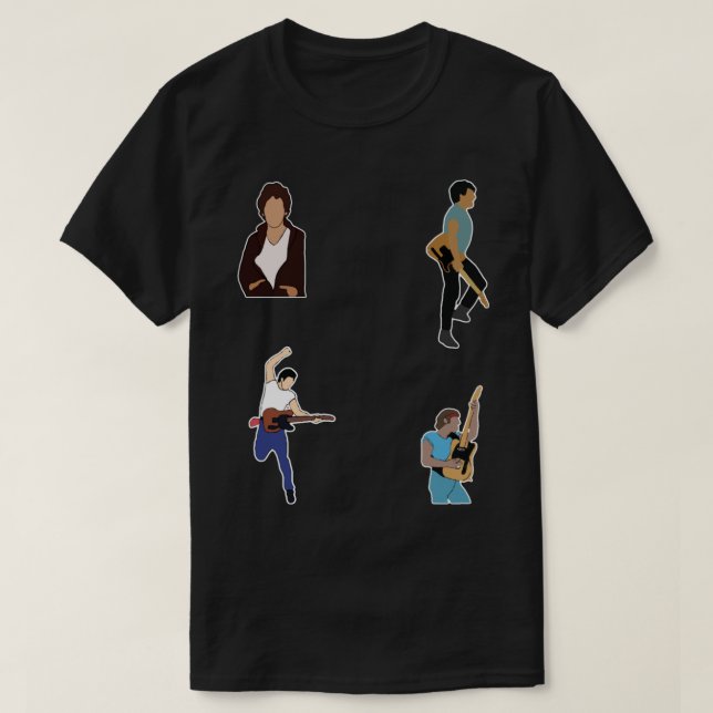 Camiseta Paquete Pegatina Springsteen #2 Pegatina1 (Diseño del anverso)