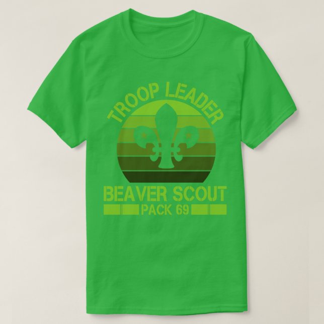 Camiseta Paquete Scout de Beaver Leader 69 regalo de vida s (Diseño del anverso)