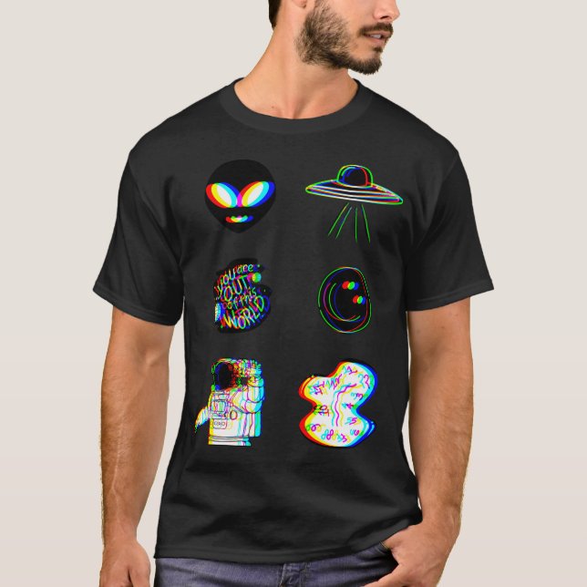 Camiseta Paquete Trippy de radiación (Anverso)