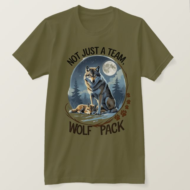 Camiseta Paquete Wolf - Unidos por la Naturaleza (Anverso del diseño)