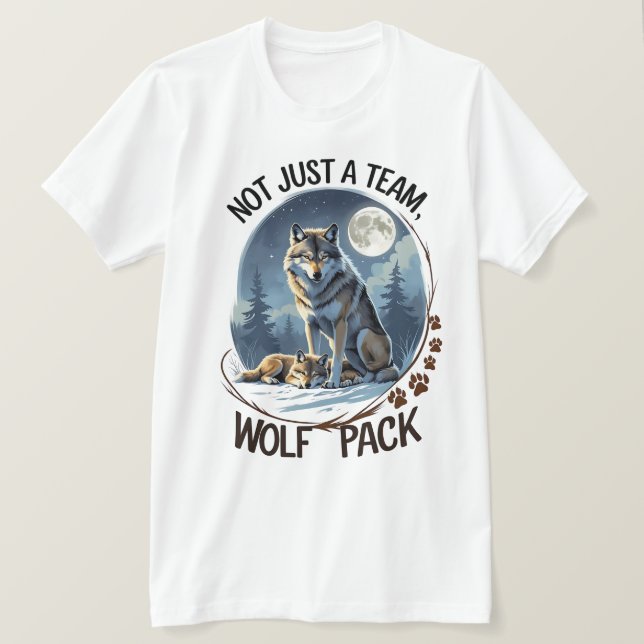 Camiseta Paquete Wolf - Unidos por la Naturaleza (Anverso del diseño)