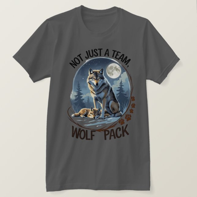 Camiseta Paquete Wolf - Unidos por la Naturaleza (Anverso del diseño)