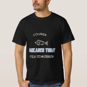 CAMISETA PAQUETES DE CORREO HOY PECES MAÑANA
