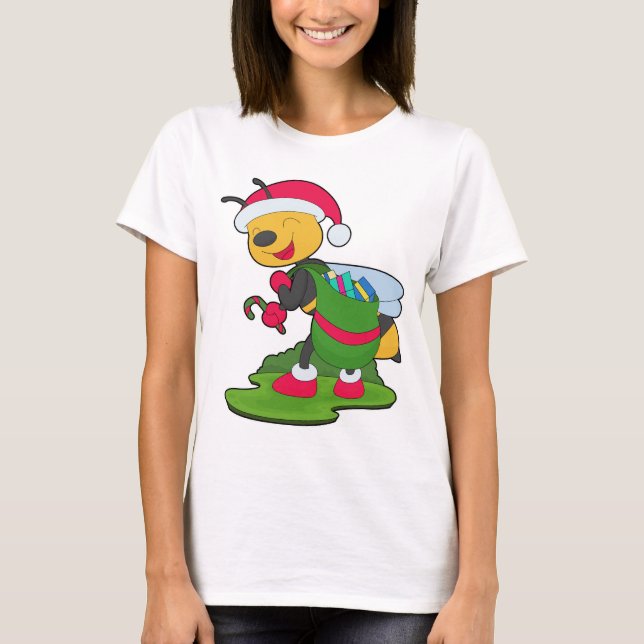 Camiseta Paquetes de Navidad de Abejas (Anverso)