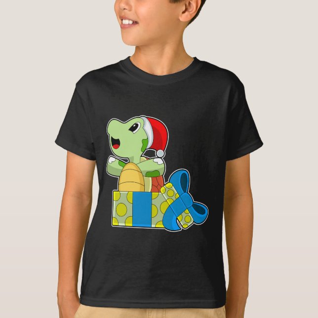 Camiseta Paquetes de Navidades de tortuga (Anverso)