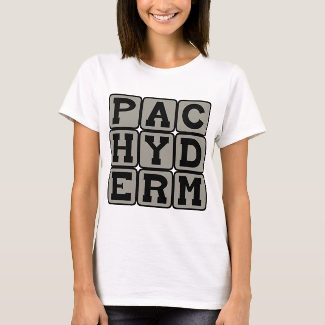 Camiseta Paquidermo, Elefante (Anverso)