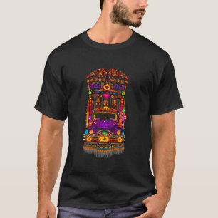 Camiseta paquistaní del arte del camión