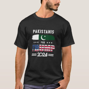 Camiseta Paquistaníes por la bandera de Pakistán de Trump 2