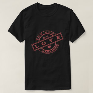 Camiseta par con sellos de texto - Personalizable