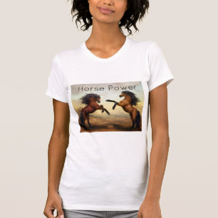 Camiseta par de caballos salvajes