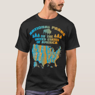 Camiseta Par de Camping y Senderismo por el Parque Nacional