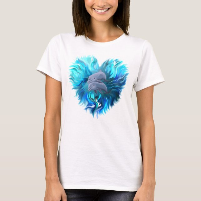 Camiseta Par de delfines (Anverso)