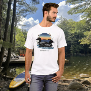 Camiseta Par de Loon en el Lago Butterfield