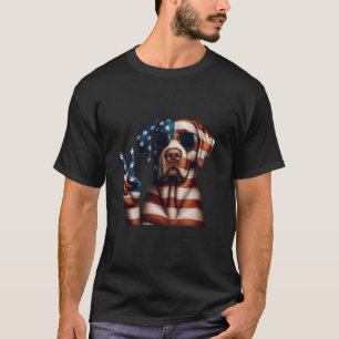 Camiseta Par de paz Chesapeake Bay Retriever Dog American F