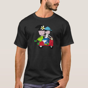 Camiseta Par de Scooter Ciclomotor Tailandia Vietnam