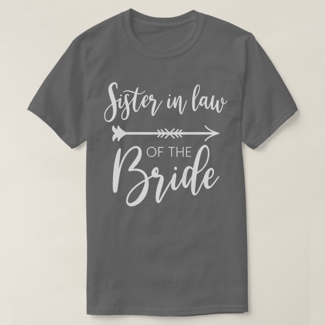 Camiseta Par de soltera de la cuñada de la novia (Diseño del anverso)