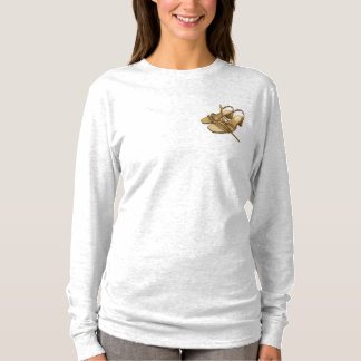 Camiseta Par de tacones dorados pixelados