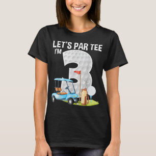 Camiseta Par Golf Ball con club de golf Pin Funny
