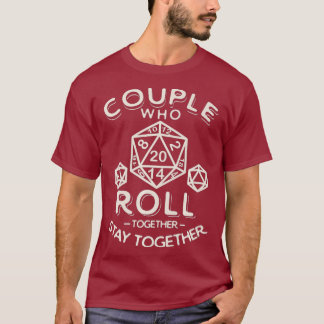 Camiseta Par RPG Impresión Fantasía Tabletop Gaming Dice