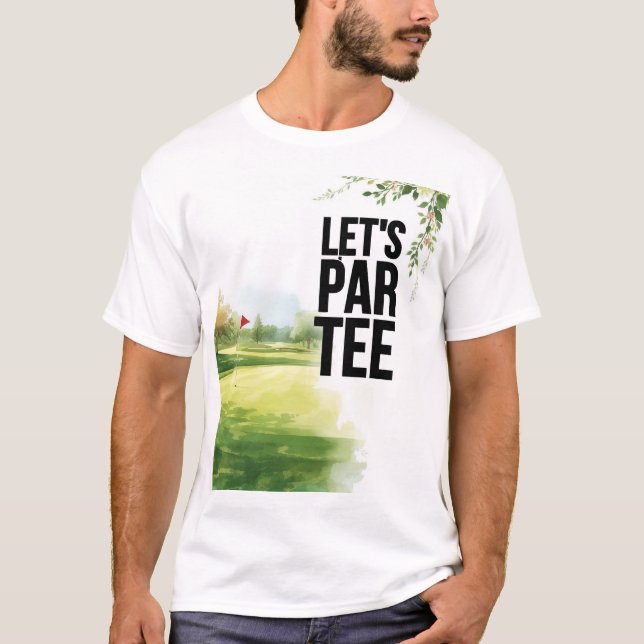 Camiseta Par-Tee de golf en el campo de golf (Anverso)
